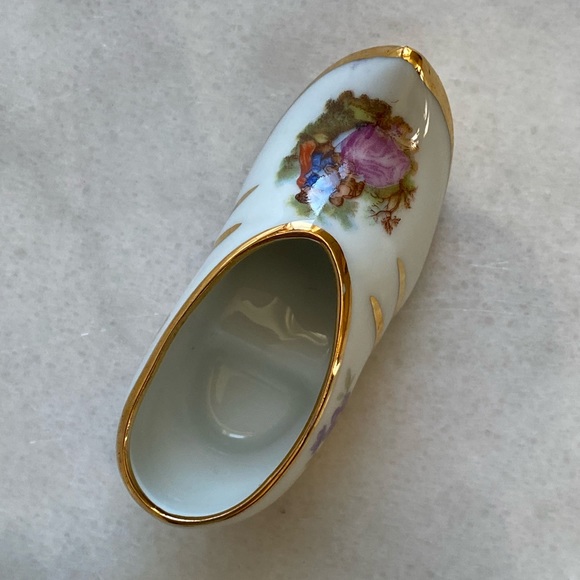 Limoges France Mini Clog Shoe Porcelain - Picture 3 of 14